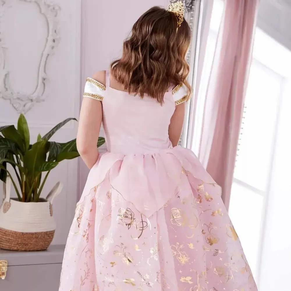 Disney Store Sleeping Beauty Aurora Costume Dress Girls 13 Pink Princess NWT